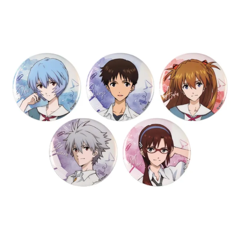 BOOM COMIC Neon Genesis Evangelion SCHOOLMEMORY Collection EVA Brushed Blue Light Badges-5
