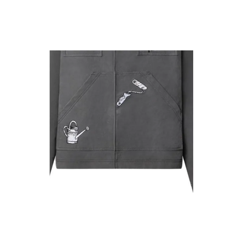 LOUIS VUITTON Jacket Men's Black Gray Color-3
