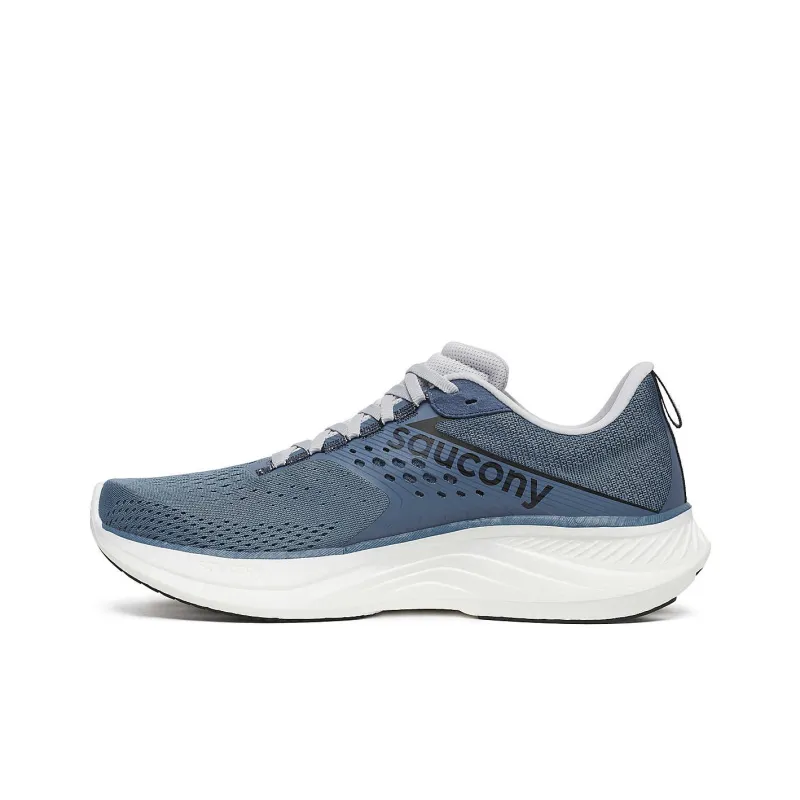 Saucony Cushioning And Breathable Low Top Running Shoes Men's Blue White-1