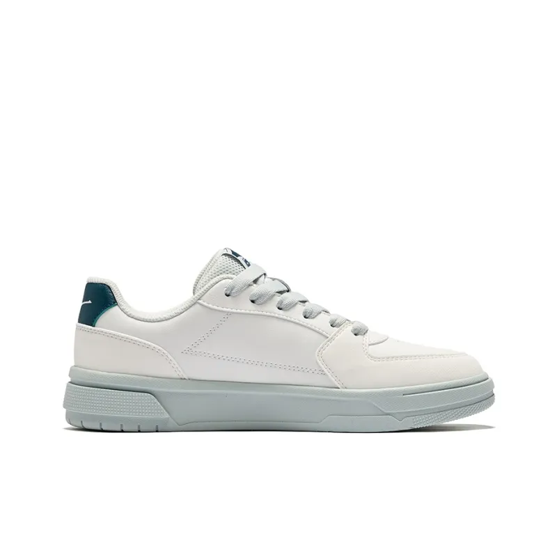 Erke Days And Wear Resistant Slip Resistant Low Top Skateboard Shoes Men's Microcrystal White Numbers Cyan-1