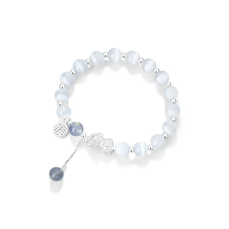 YINCHIE Glass Cat Eye Bracelets Women's-0