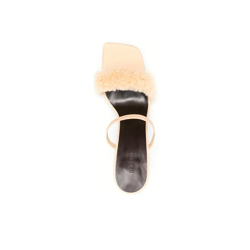 By Far Ada Slip-On Shearling Sandals Women's-3