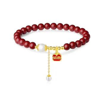 Emerald Dynasty Cinnabar Bracelets Women's