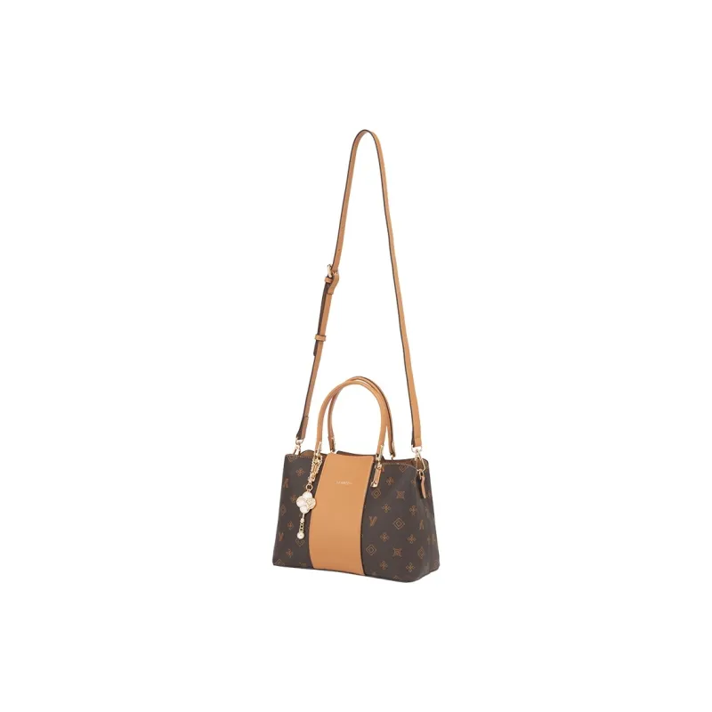 YEARCON Artificial Leather Tote Bag Shopping Bag Shoulder Bag Handbag Regular Women's Multicolor-4