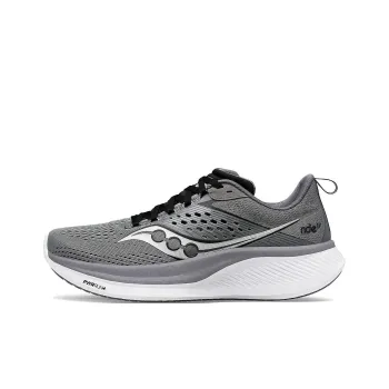Saucony RIDE 17 Anti Slip Wear Resistant Low Top Running Shoes Men's Gray