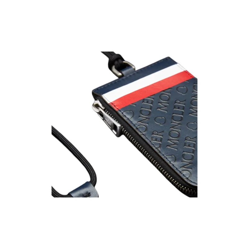 Moncler Cow Leather Wallet Men's Black-3