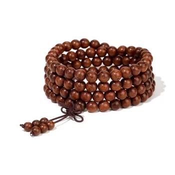 Xiang Yin Golden Sandalwood Peaceful Journey Smooth Sailing Everything Goes As Planned Beaded Bracelet Unisex