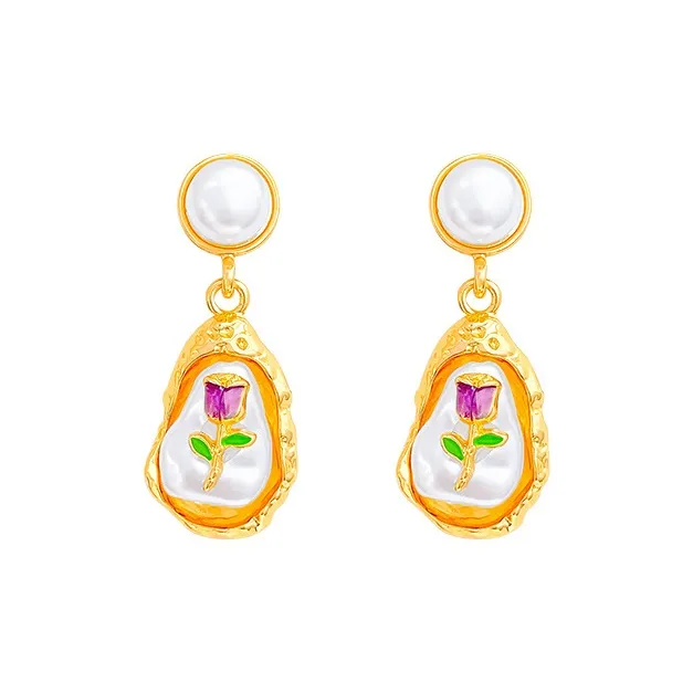 Tong Tong Rabbit S925 Sterling Silver Stud+Alloy+Resin Earrings Women's-0