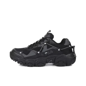 FILA Anti Slip Wear Resistant Low Top Casual Shoes Unisex Black