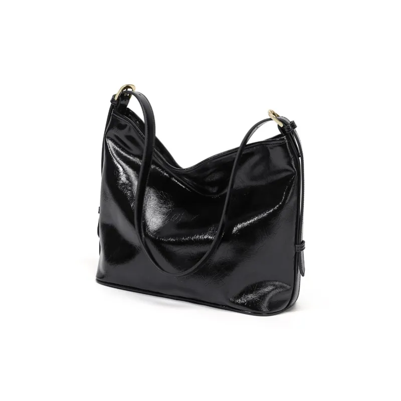 Simvay Clos PU With Synthetic Leather Tote Shoulder Bag Large Size Women's Black/Coffee-2