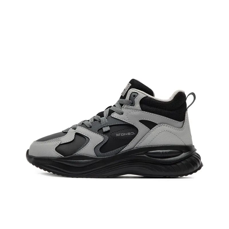 361° Anti Slip And Wear Resistant Warm High Top Casual Shoes Women's Zinc Iron Gray-0