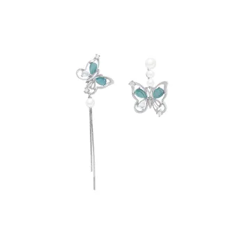 Tong Tong Rabbit S925 Sterling Silver Stud+Alloy+Resin Earrings Women's