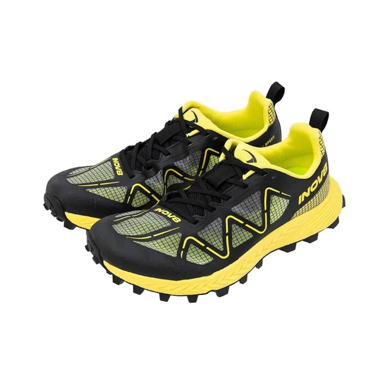 INOV-8 Anti-Slip Wear-Resistant Low-Top Trail Running Running Shoes Men's Yellow Black-3