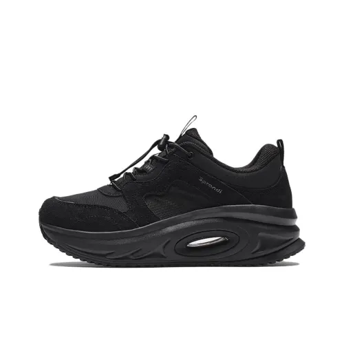 Sprandi Dome Anti Slip Wear Resistant Low Top Chunky Sneakers Women's Black