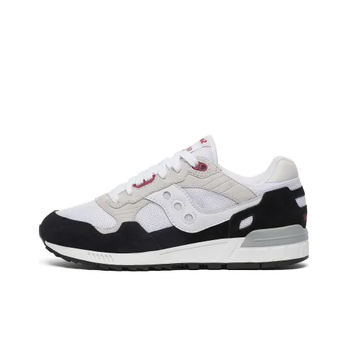 Saucony Shadow 5000 Anti Slip Wear Resistant Low Top Casual Running Shoes Unisex White