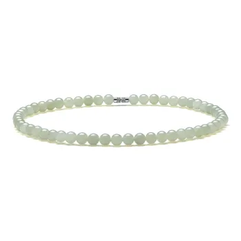 MARY WINDSOR Hetian Jade Clear Water Necklace Pale Greenish White Jade Women's