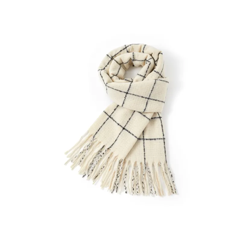 CLARKIA FLOWER Faux Cashmere Knit Scarves Women's-0