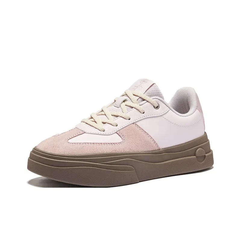 Erke Colorful 2.0 Wear Resistant Slip Resistant Low Top Skateboard Shoes Women's Dawn Pink Dusty Pink-2