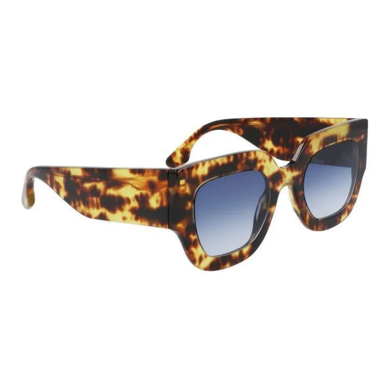 Victoria Beckham Acetate Square Sunglasses Women's Black Red-1