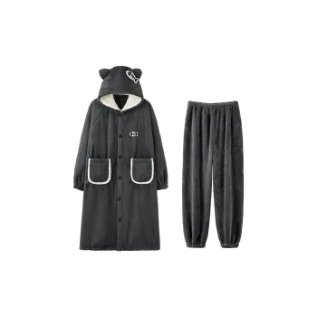 MIOJUER Pajama Set Men's Dark Gray
