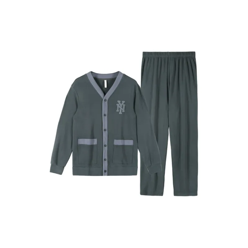 ITALAI Pajama Set Men's Luxury Gray-0