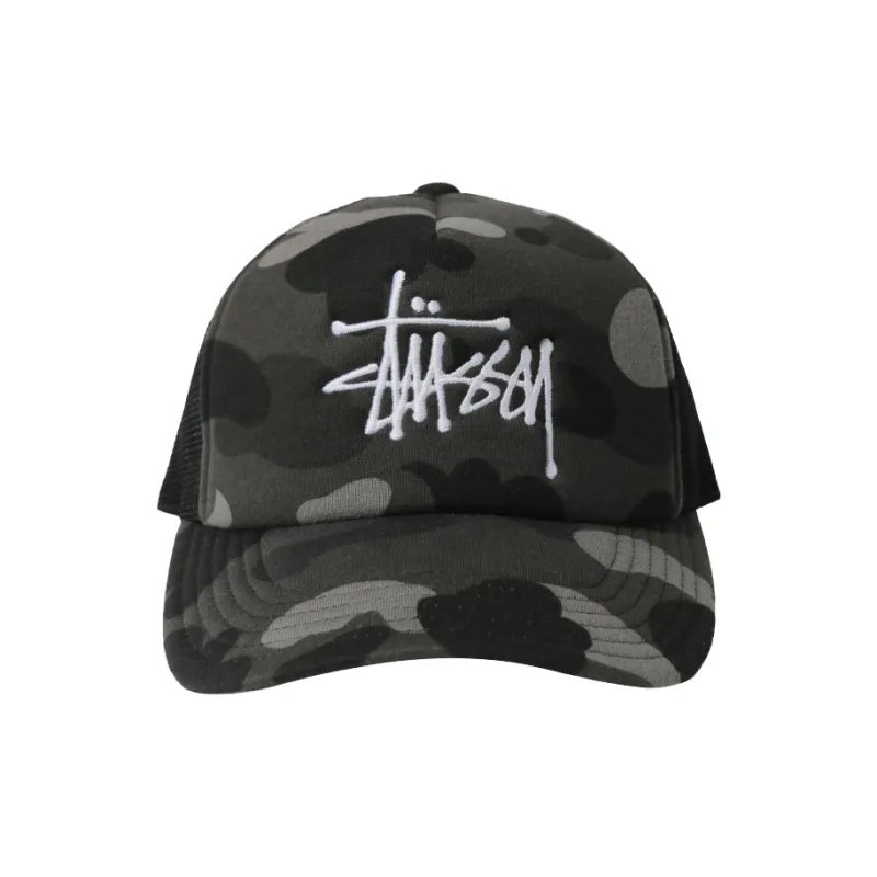 Bape X Stussy Trucker Cap-1