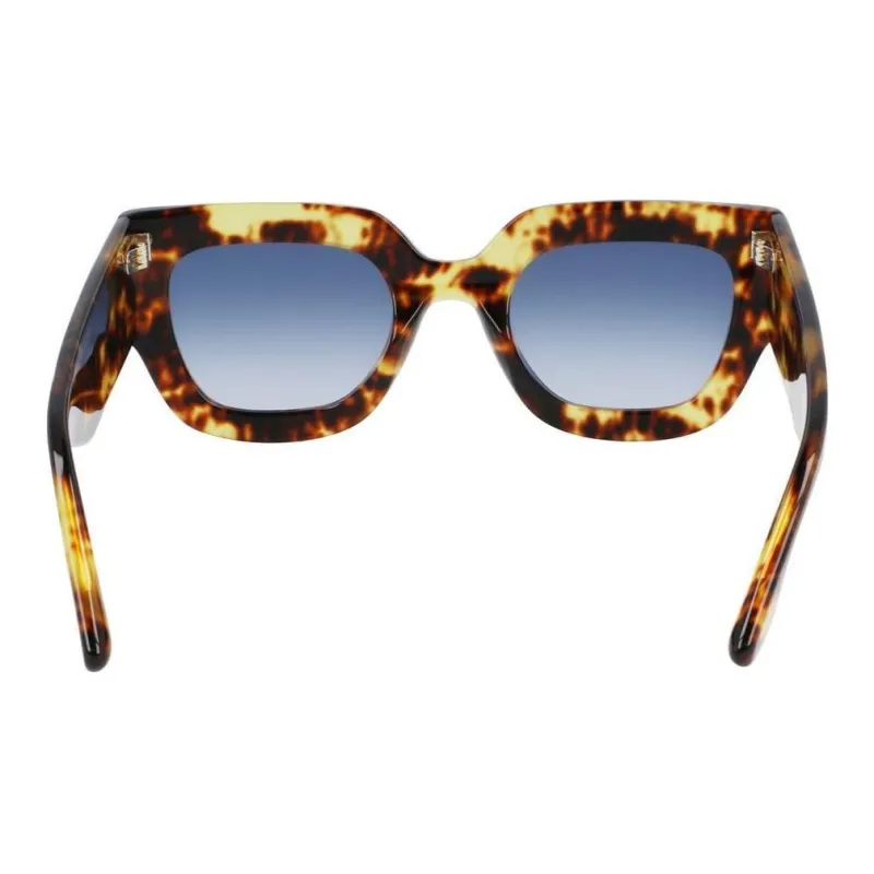 Victoria Beckham Acetate Square Sunglasses Women's Black Red-4