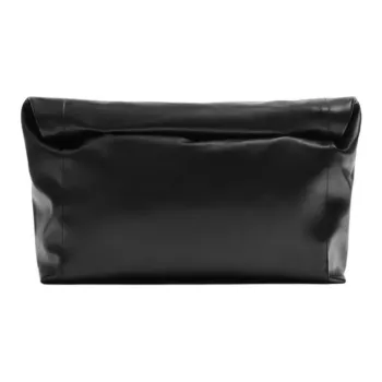 ZARA Polyurethane Clutch Extra Large Men's Black
