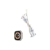 Plush Woven Drawstring[White Butterfly]+Transparent Single Diamond Hollow Shell