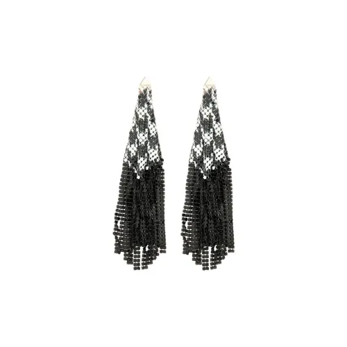 Paco Rabanne Two Toned Chainmail Earrings