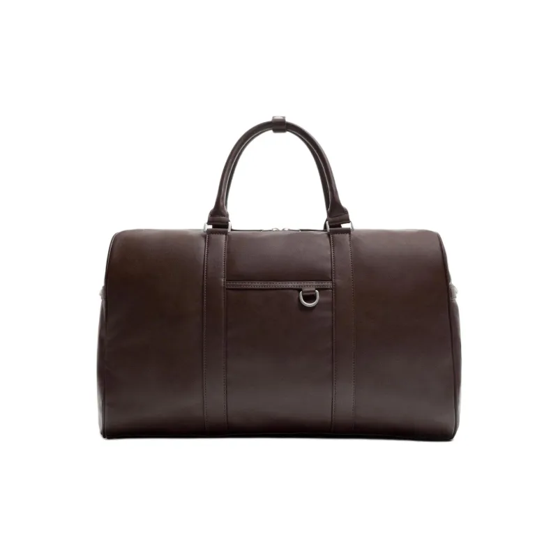 ZARA Polyurethane Portable Travel Bag Men's Brown-0