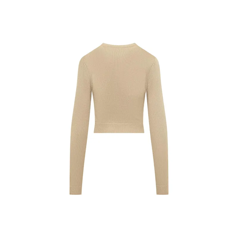 CHIARA FERRAGNI Logo Intarsia Knit Crewneck Jumper-1