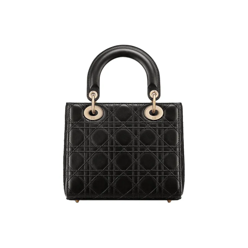 DIOR Lady DiorMy ABCDior Sheepskin Shoulder Bag Crossbody Bag Handbag Small Size Women's Black-2
