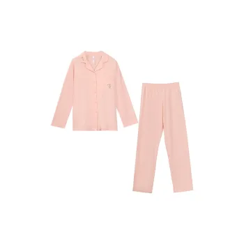Red Beans At Home Pajama Set Women's Stamen Pink
