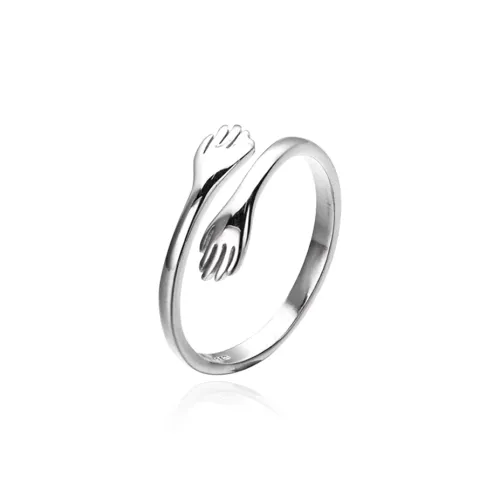 Chongqing Gold Store S925 Silver Rings Unisex Confession Anniversary