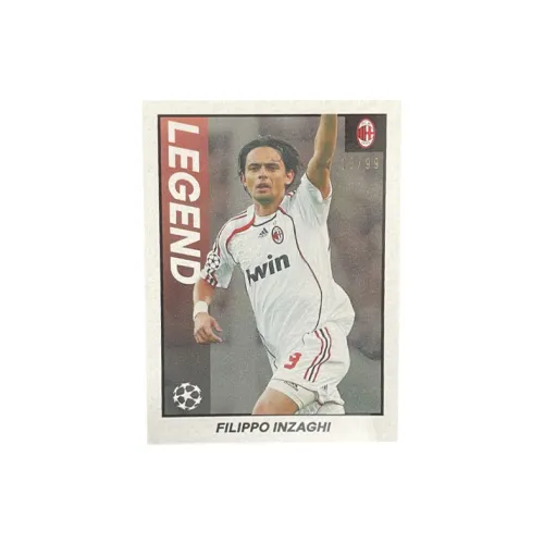 Topps UEFA Merlin 97 Special Card Italy Version AC Beige Blue Inzaghi 99 Pc Player Card Product Pass Sports Cards 1 Pc