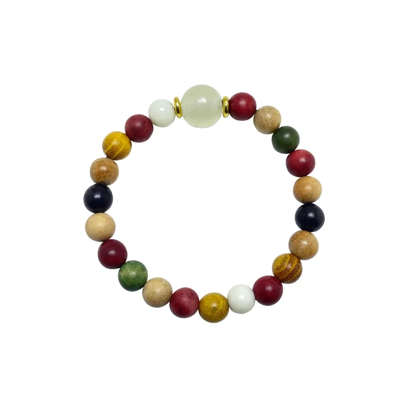 ERXI Sandalwood Wooden Bracelets Unisex-20