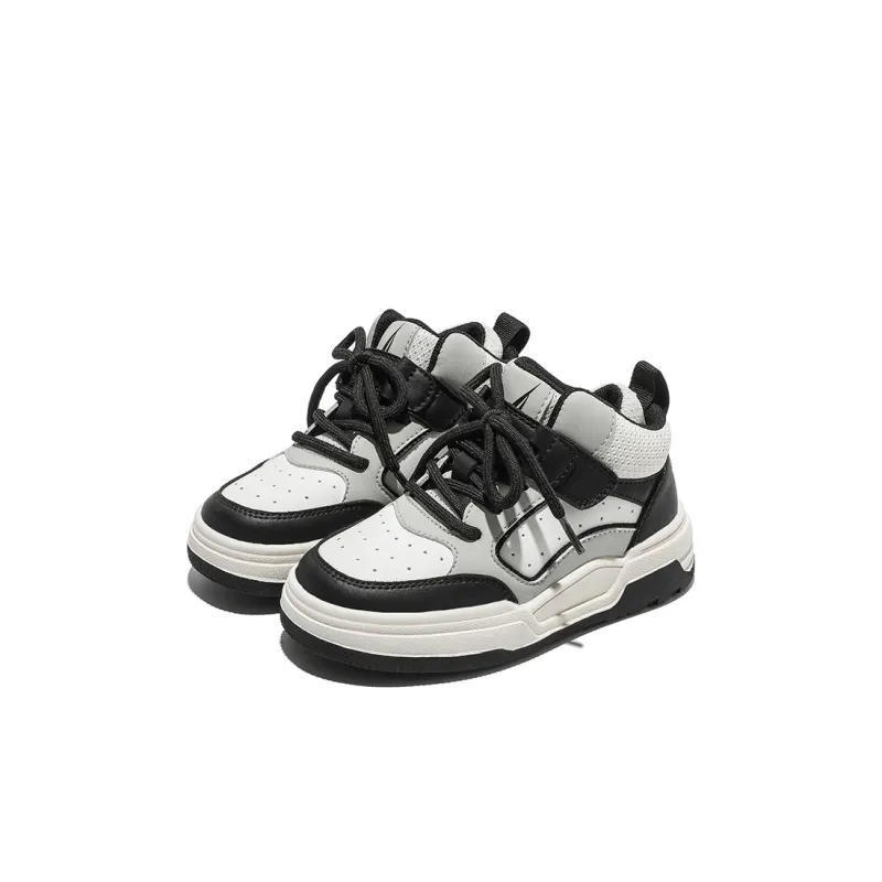 NAUTICA Anti Kick Cushioning Lightweight Cushioning Mid Top Kids Lifestyle Shoes White Black Kids'-4