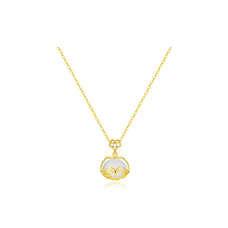 Seven Seven Silver Jewelry Chalcedony Collarbone Chain Unisex-4