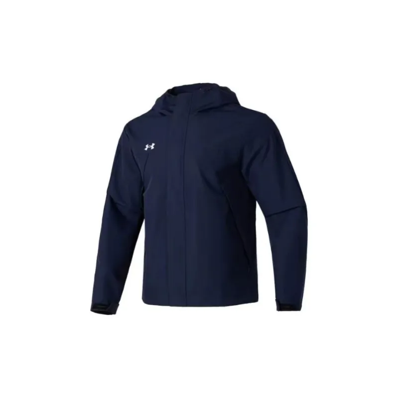 Under Armour Jackets Coats Men's Blue With Free Survival Wristbands-1