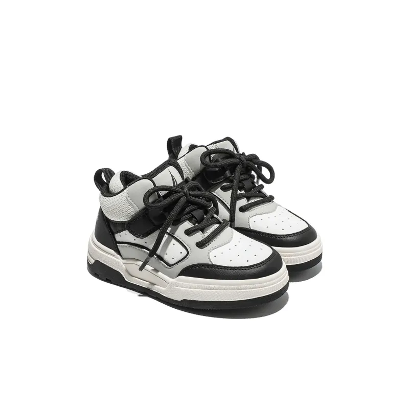 NAUTICA Anti Kick Cushioning Lightweight Cushioning Mid Top Kids Lifestyle Shoes White Black Kids'-2