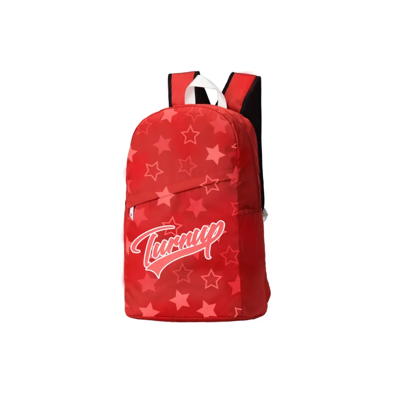 TURN UP Nylon Backpack Regular Unisex Red-1