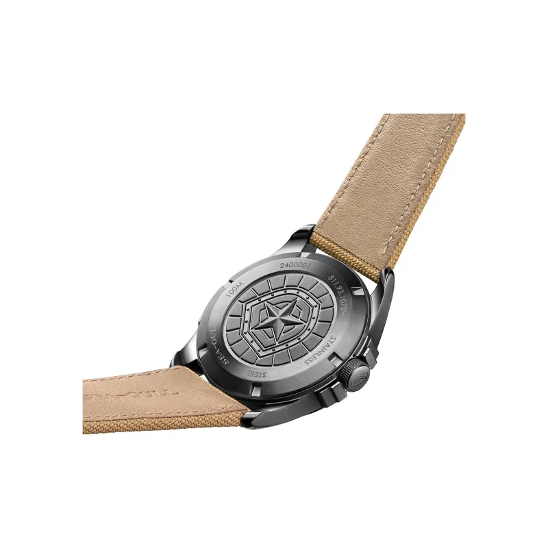 Sea Gull Ocean Automatic Mechanical Movement Nylon Strap Watch Men's Watches Green Dial-3