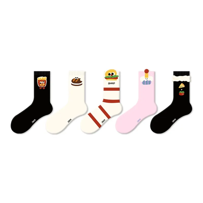 JKN Mid Calf Socks Women's 5 Pack-5