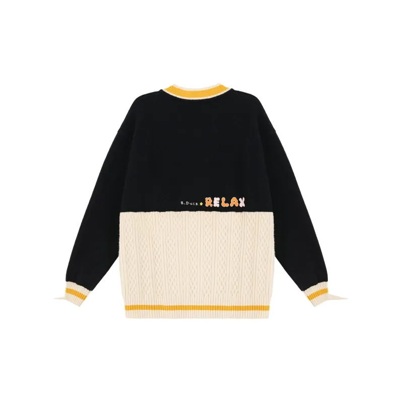 B.Duck Sweater Women's Black White-1