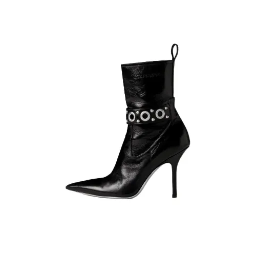 DSQUARED2 Gothic Eyelet-embellished Leather Ankle Boots