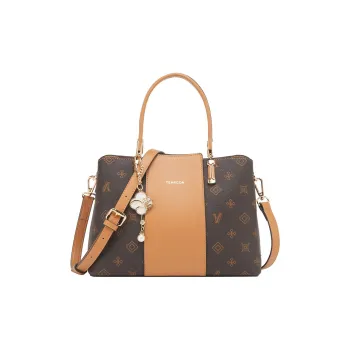 YEARCON Artificial Leather Tote Bag Shopping Bag Shoulder Bag Handbag Regular Women's Multicolor