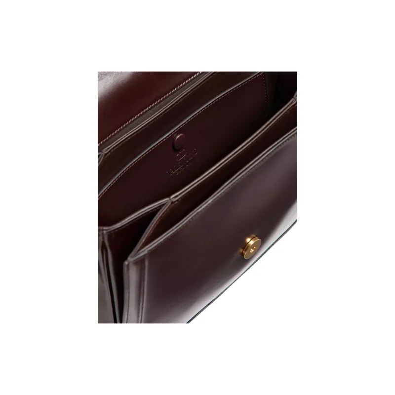 Valentino GARAVANI Calfskin Crossbody Bag Shoulder Bag Women's Brown-4