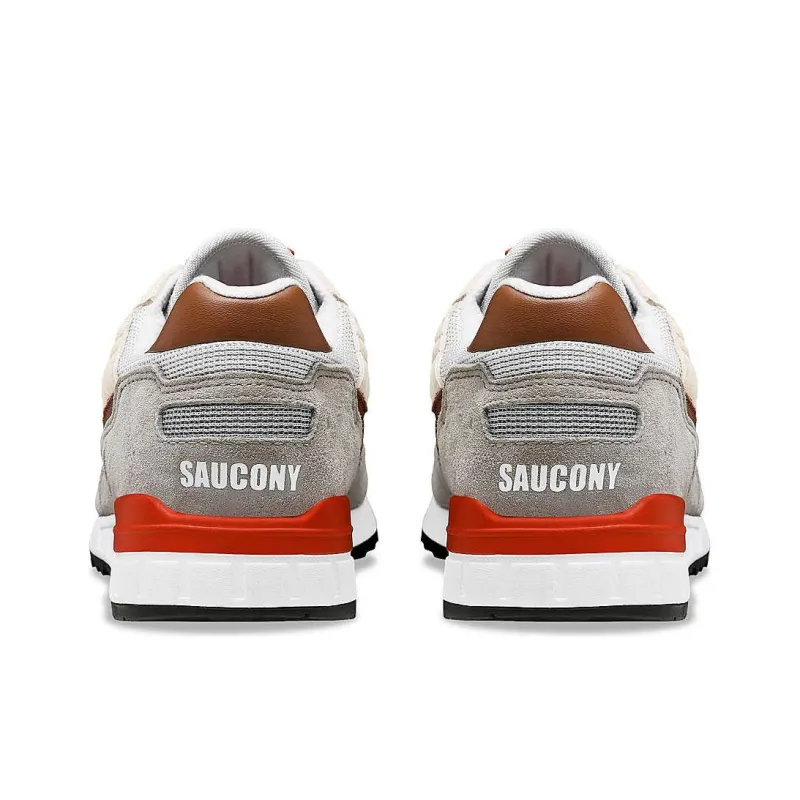 Saucony Shadow 5000 Anti Slip Wear Resistant Low Top Casual Running Shoes Unisex Gray Brown-5