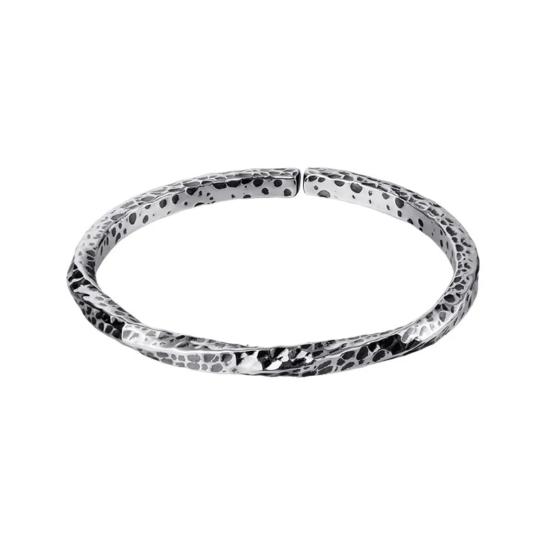 Ascending S999 Fine Silver Bangles Unisex-0